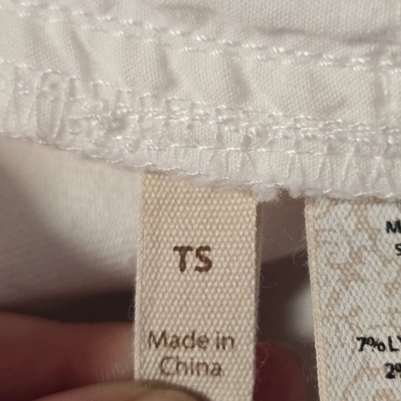 Soft Surroundings Jeans Womens 6T-8T White Triple‎ S Flare Slimming Stretch - Picture 6 of 13